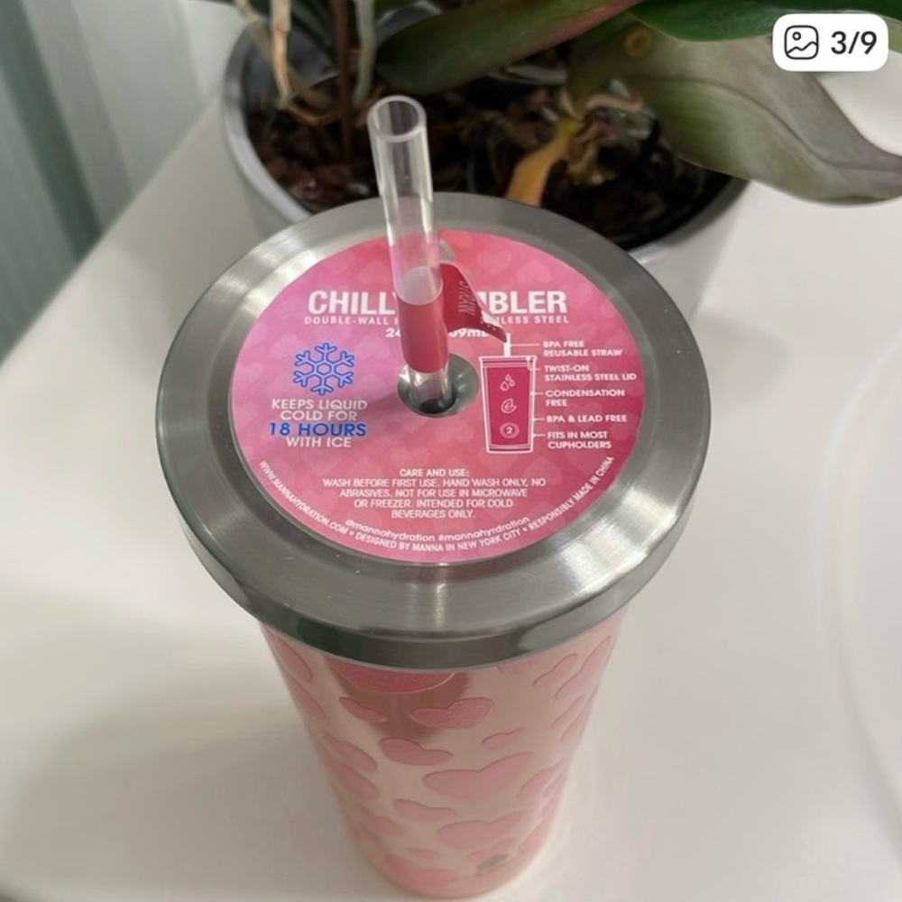 NEW ! Manna Chilly Tumbler Double Wall insulated Stainless Steel - Picture 3 of 9
